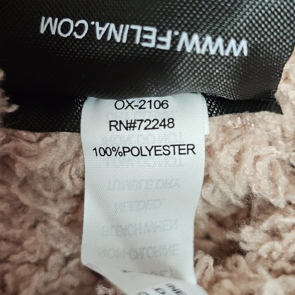 NWT Felina Denali Cozy Knit Women's Beige/Kangaroo Pocket Hooded Tunic Sz M - Picture 5 of 5